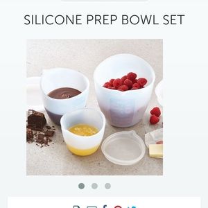 Pampered Chef Silicon Bowl Set
